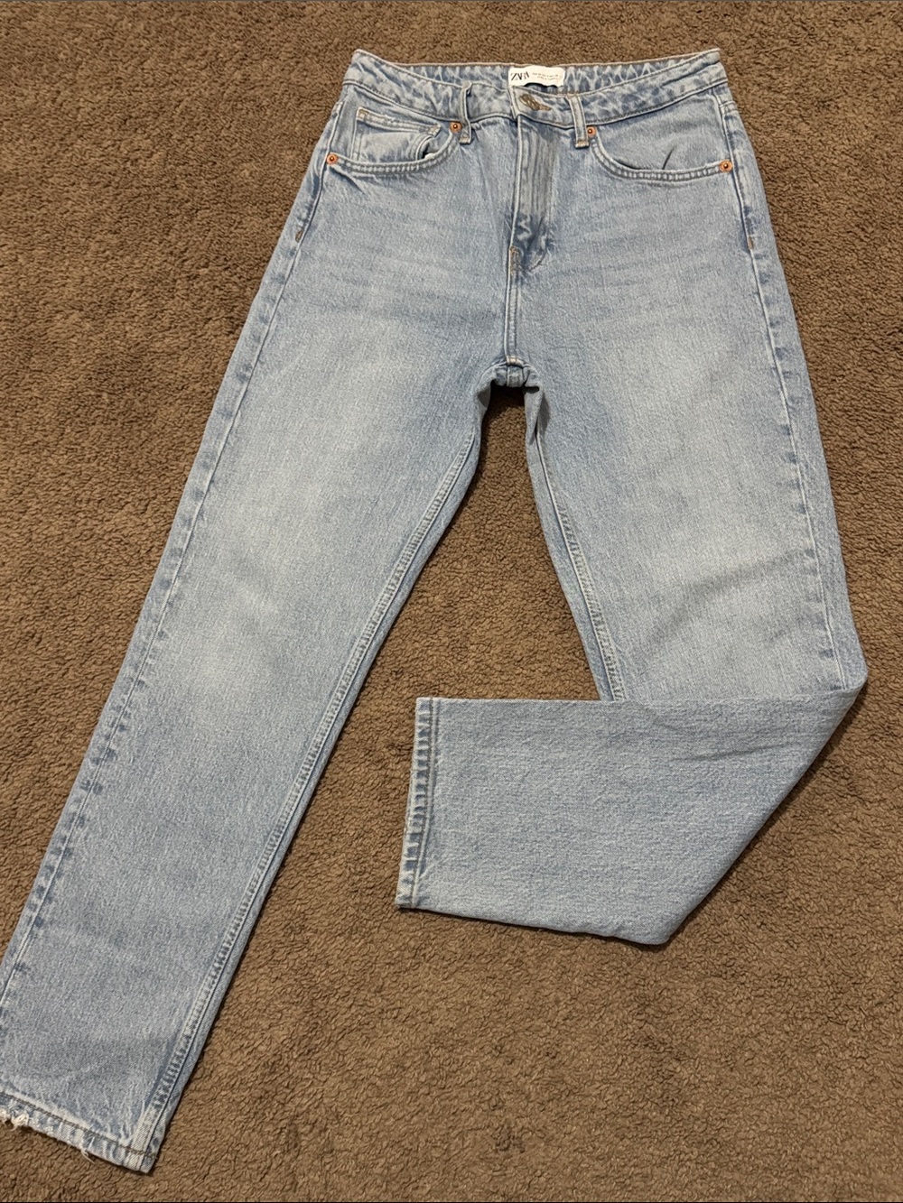 ZARA Jeans-Sz 4-Light Wash-HighRise-EUC